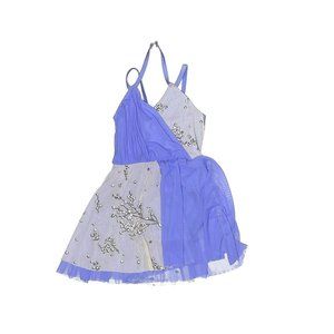 Weissman Dance Blue Bridge Over Troubled Water 11923 Lyrical Dress Size MC